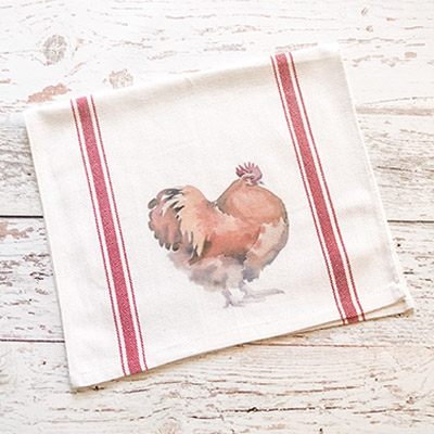 Montana Custom Screen Press Items Chicken Dish Towel